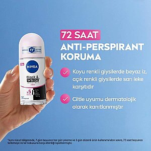 Nivea Black&White Clear Kadın Roll-On 50 Ml - 2