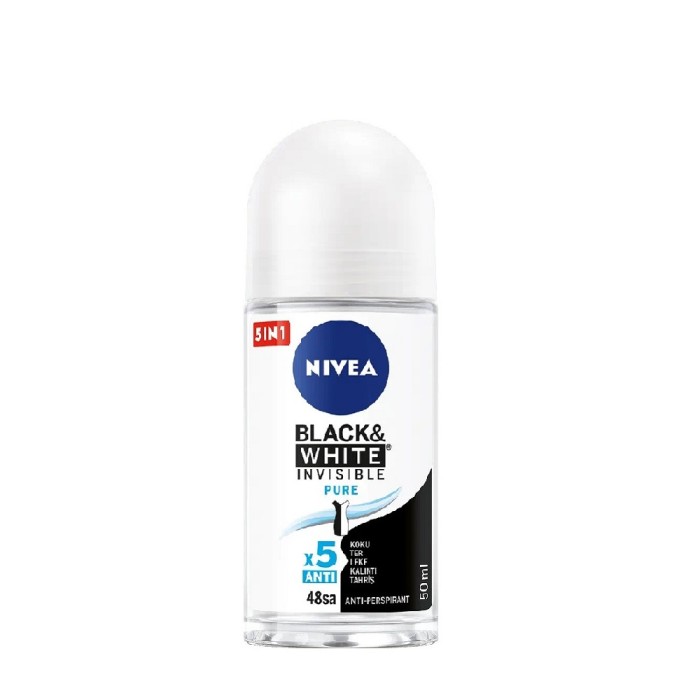Nivea Black&White Pure Kadın Roll-On 50 Ml - 1