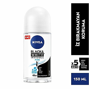 Nivea Black&White Pure Kadın Roll-On 50 Ml - 2