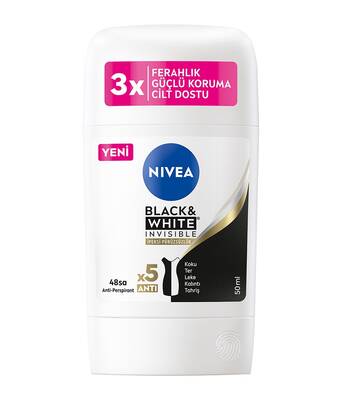Nivea Black&White Silk Smooth Deo Stick 50 Ml
