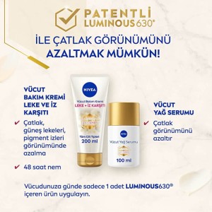 Nivea Body Luminous 630 Çatlak Karşıtı Vücut Yağ Serum 100 Ml - Thumbnail