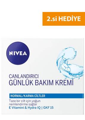 Nivea Canlandıran ve Nemlendiren Günlük Bakım Kremi 50 Ml 2'li