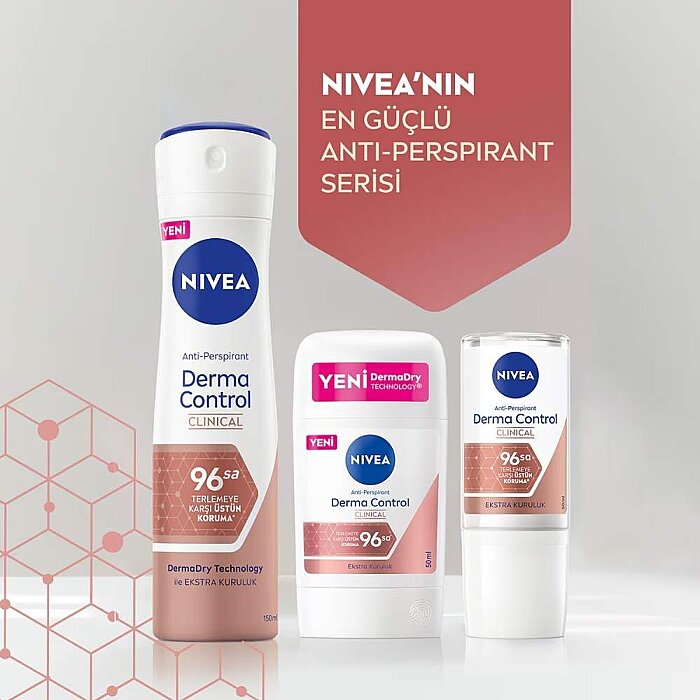 Nivea Derma Control Clinical Kadın Deodorant Stick 50 Ml - 7