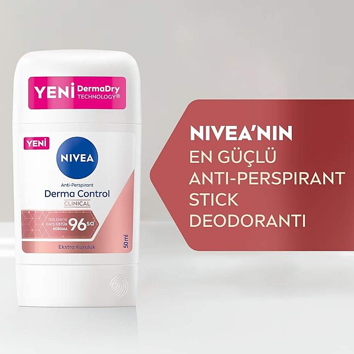 Nivea Derma Control Clinical Kadın Deodorant Stick 50 Ml - 5