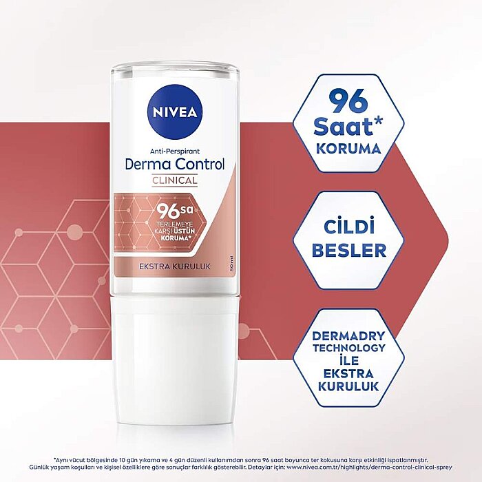 Nivea Derma Control Clinical Kadın Roll-On 50 Ml - 2