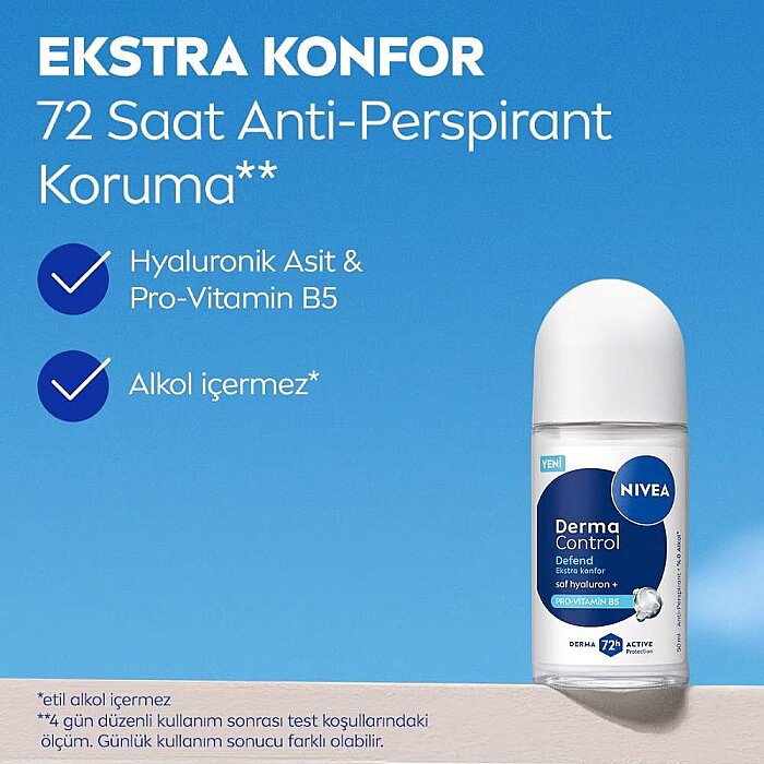 Nivea Derma Control Defend Kadın Roll On 50 Ml - 2
