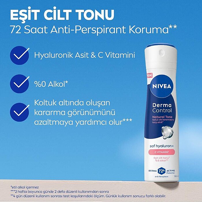 Nivea Derma Protect Natural Tone Kadın Deo Sprey 150 Ml - 2