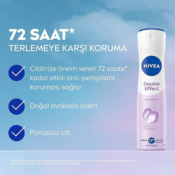 Nivea Double Effect Mor Düşler Kadın Deodorant 150 Ml - 2