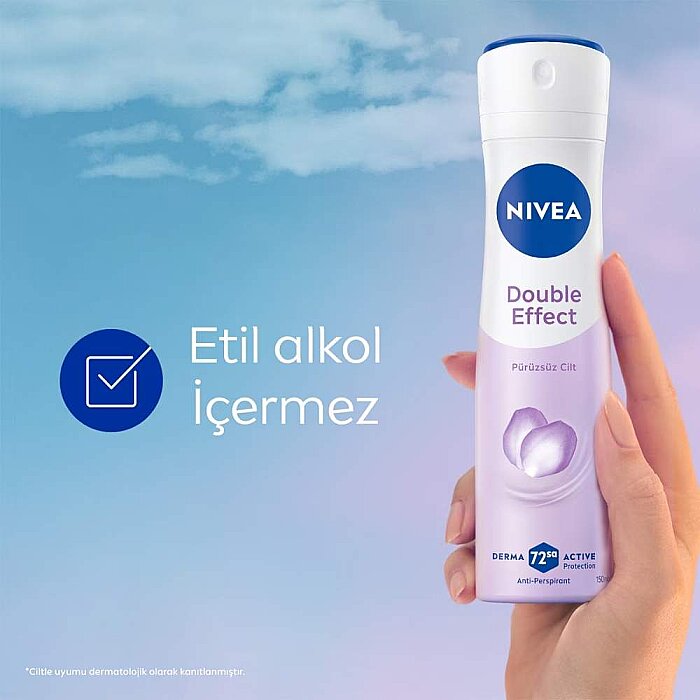 Nivea Double Effect Mor Düşler Kadın Deodorant 150 Ml - 3