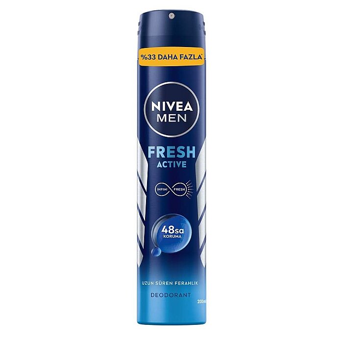 Nivea Fresh Active Erkek Deodorant 200 Ml - 1