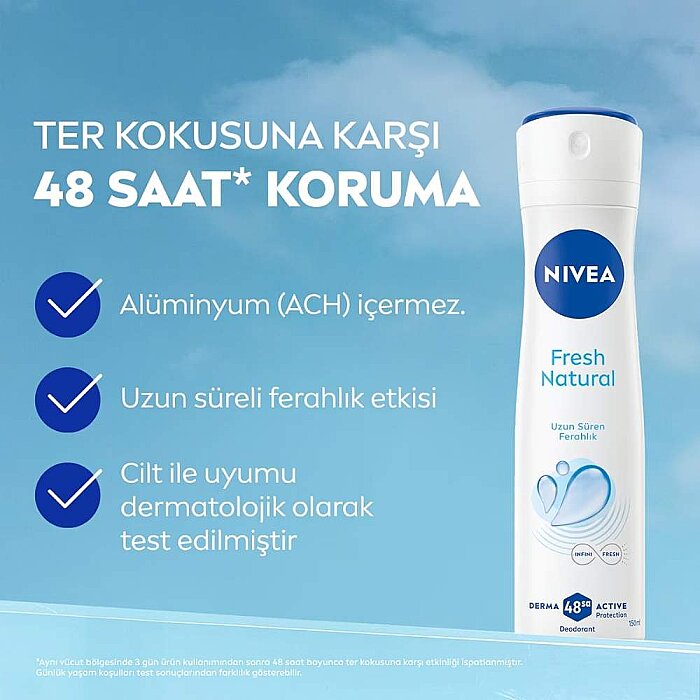 Nivea Fresh Natural Kadın Deodorant 150 Ml - 2