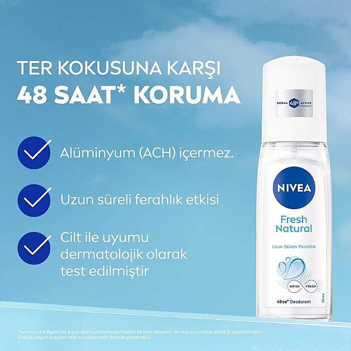 Nivea Fresh Natural Kadın Deodorant 75 Ml - 2