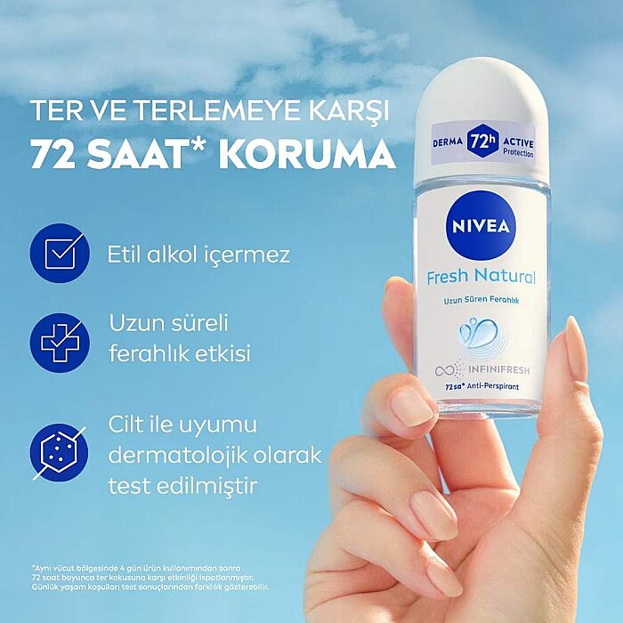 Nivea Fresh Natural Kadın Roll-On 50 Ml - 2