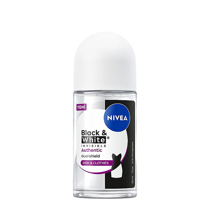 Nivea Invisible Black & White Authentic Kadın Deodorant Roll-On 50 Ml - 1
