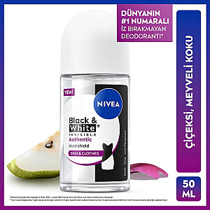 Nivea Invisible Black & White Authentic Kadın Deodorant Roll-On 50 Ml - 2