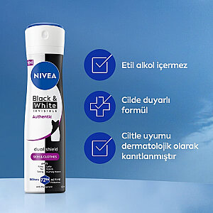 Nivea Invisible Black & White Authentic Kadın Deodorant Sprey 150 Ml - 7
