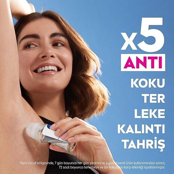Nivea Invisible Black&White İpeksi Pürüzsüzlük Kadın Roll-On 50 Ml - 3