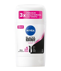 Nivea Invisible Black&White Clear Deo Stick 50 Ml - Thumbnail