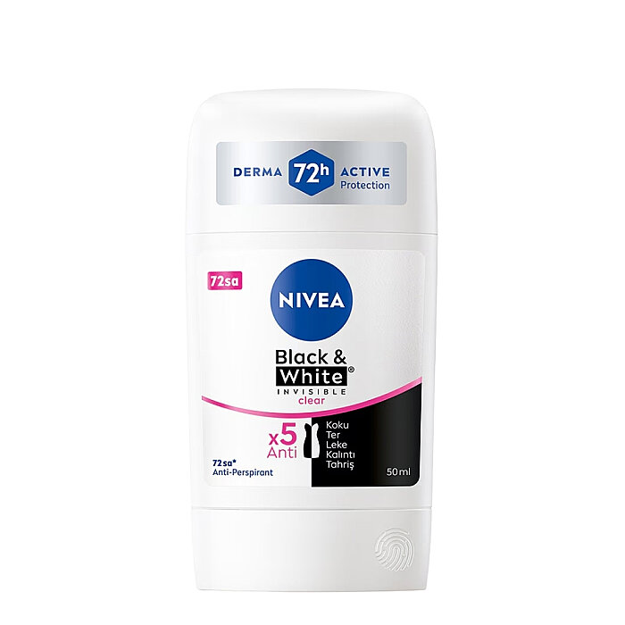 Nivea Invisible Black&White Clear Deo Stick 50 Ml - 1