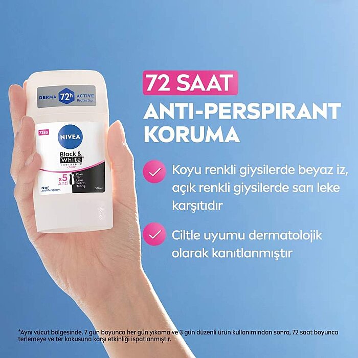 Nivea Invisible Black&White Clear Deo Stick 50 Ml - 2