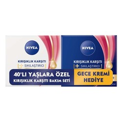 Nivea - Nivea Kırışıklık Karşıtı Sıkılaştırıcı Yaş 45+ Krem 50 Ml + Gece Kremi 50 Ml Set