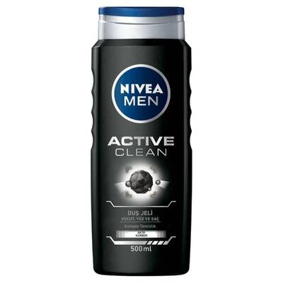 Nivea Men Active Clean Kömürlü Duş Jeli 500 Ml