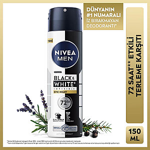 Nivea Men Black & White Power Epic Night Erkek Deodorant Sprey 150 Ml - 2