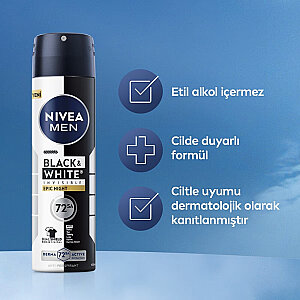 Nivea Men Black & White Power Epic Night Erkek Deodorant Sprey 150 Ml - 7