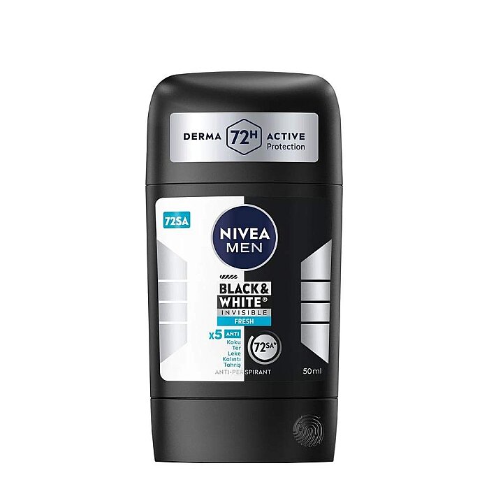 Nivea Men Black&White Fresh Deo Stick 50 Ml - 1