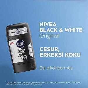 Nivea Men Black&White Invisible Deo Stick 50 Ml - 4