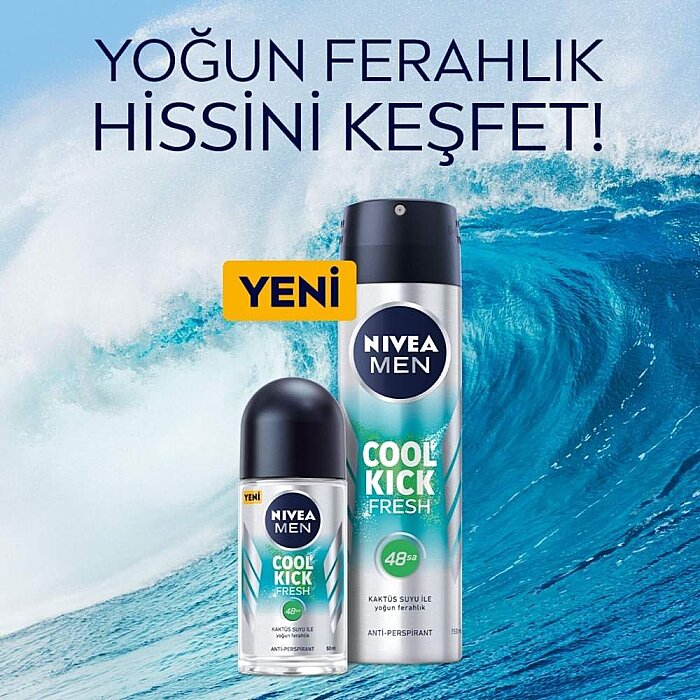 Nivea Men Cool Kick Fresh Deodorant 150 Ml - 4