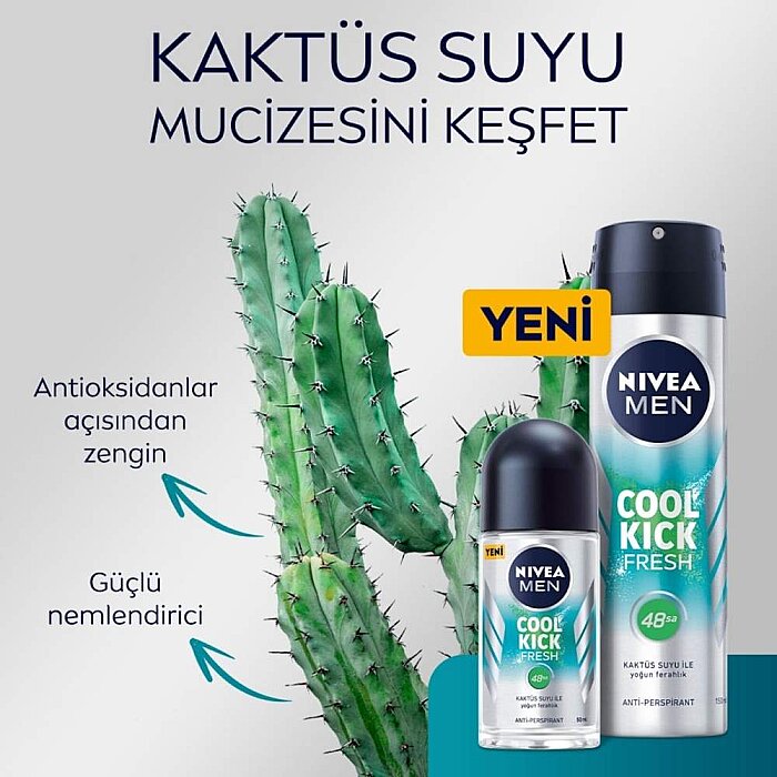 Nivea Men Cool Kick Fresh Deodorant 150 Ml - 2