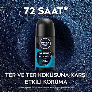Nivea Men Deep Beat Aktif Karbon Erkek Deodorant Roll-On 50 Ml - 2