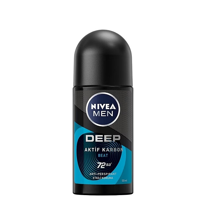 Nivea Men Deep Beat Aktif Karbon Erkek Deodorant Roll-On 50 Ml - 1