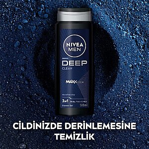 Nivea Men Deep Dimension Duş Jeli 500 Ml - 5