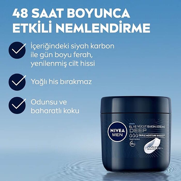 Nivea Men Deep El&Vücut Bakım Kremi 400 Ml - 3