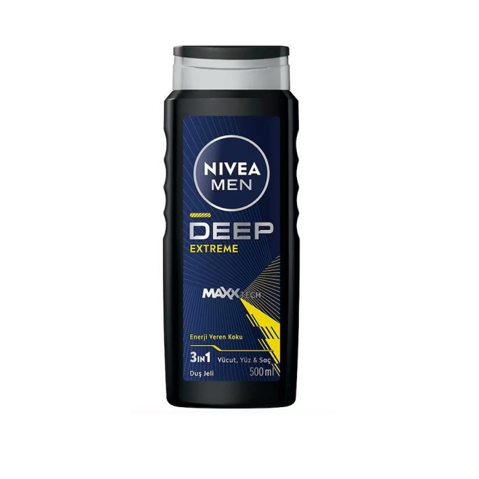 Nivea Men Duş Jeli Deep Extreme 500 Ml