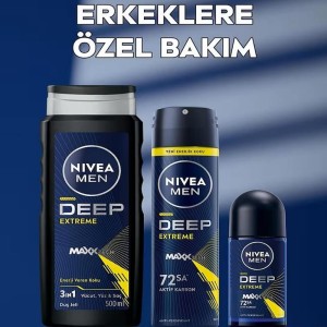 Nivea Men Erkek Roll-on Deodorant Deep Extreme 50 Ml - Thumbnail