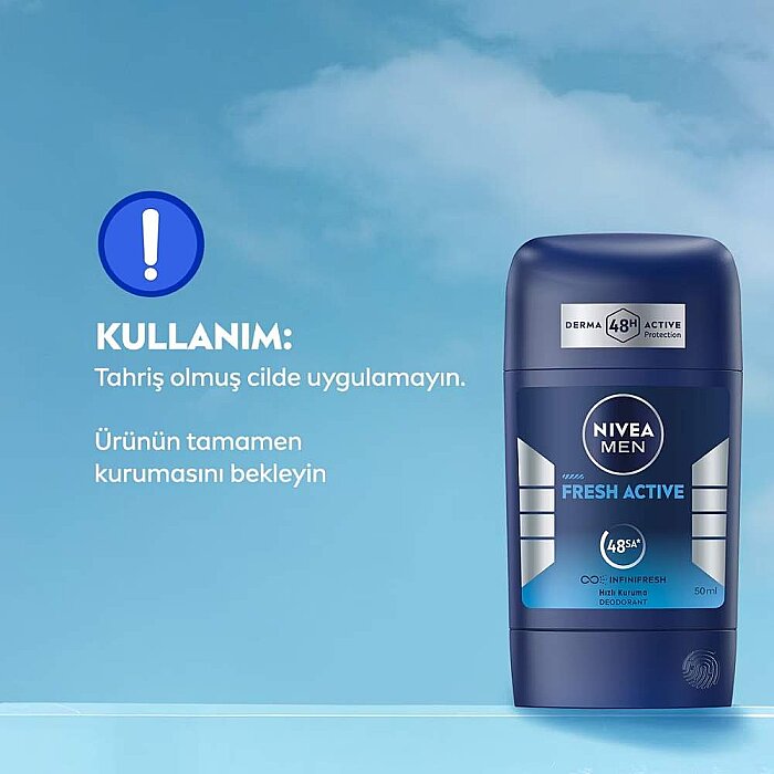 Nivea Men Fresh Active Deo Stick 50 Ml - 5