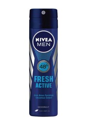 Nivea - Nivea Men Fresh Active Deodorant Sprey 150 Ml