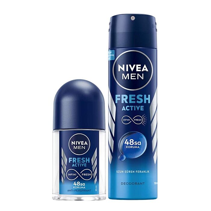 Nivea Men Fresh Deo 150 Ml+Mini Roll-On 25 Ml Set - 1