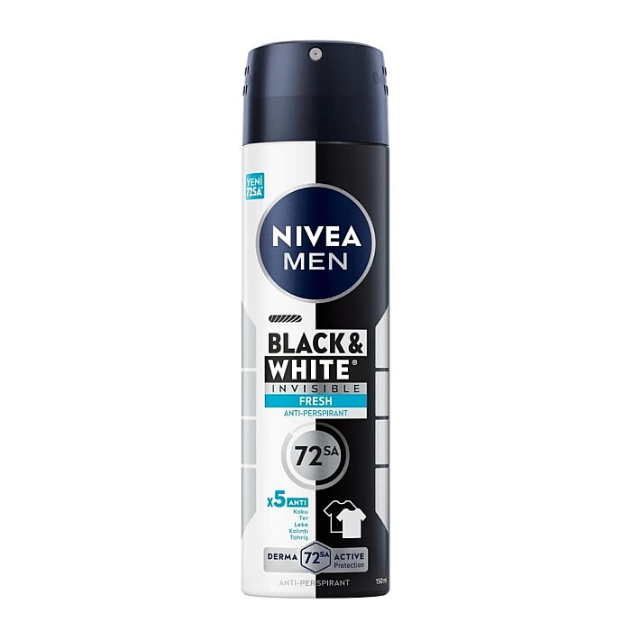 Nivea Men Invisible Black&White Fresh Deodorant 150 Ml - 1