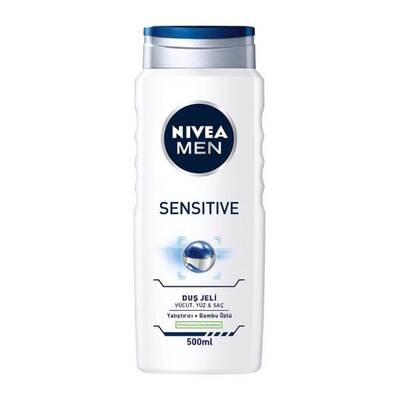 Nivea Men Sensitive Yatıştırıcı + Bambu Özlü Duş Jeli 500 Ml