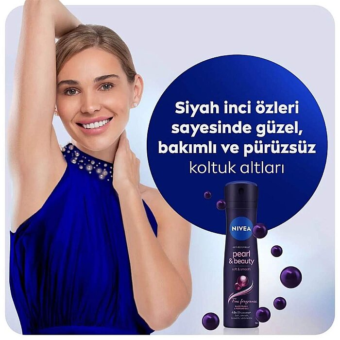 Nivea Pearl&Beauty Black Kadın Deodorant 150 Ml - 3