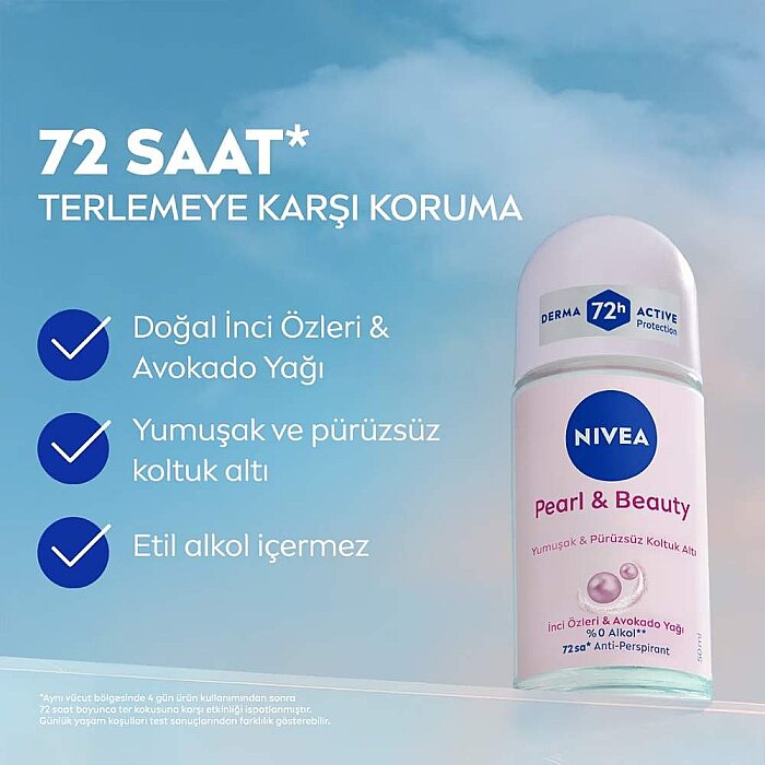 Nivea Pearl&Beauty Kadın Roll-On 50 Ml - 2