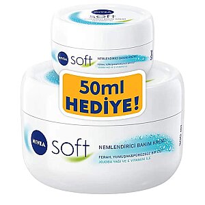 Nivea Soft Kavanoz Krem 300 Ml+50 Ml Set - Nivea