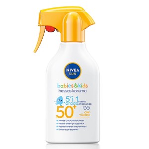 Nivea Sun - Nivea Sun Babies & Kids Hassas Koruma Güneş Koruyucu Sprey SPF50 270 Ml