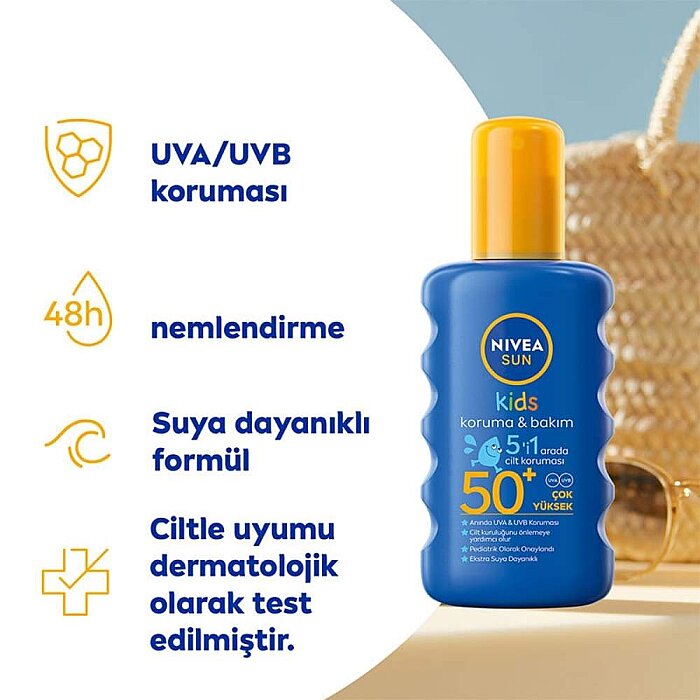 Nivea Sun Çocuklar İçin Renkli Güneş Spreyi Spf50+ 200 Ml - 2