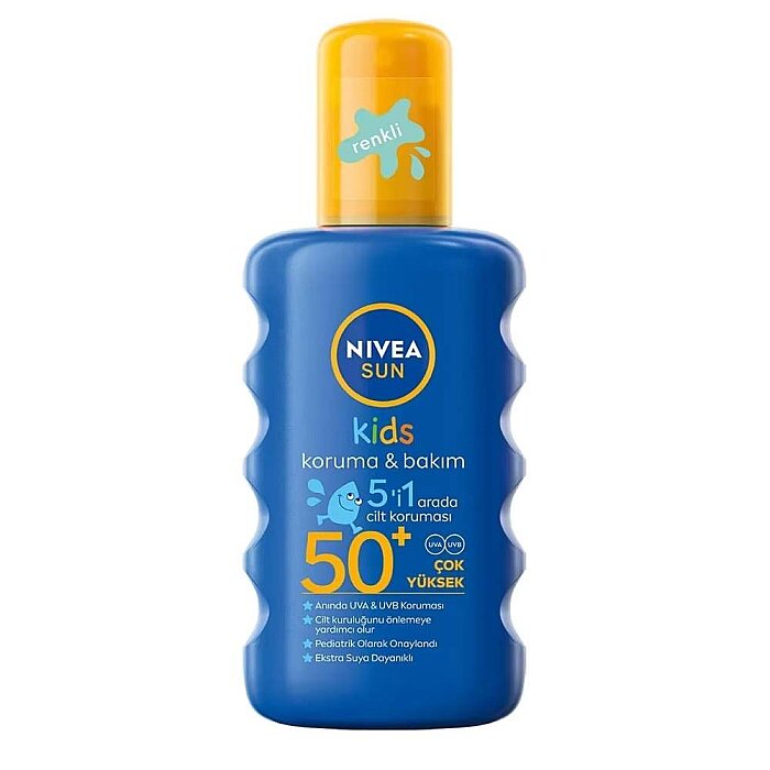 Nivea Sun Çocuklar İçin Renkli Güneş Spreyi Spf50+ 200 Ml - 1