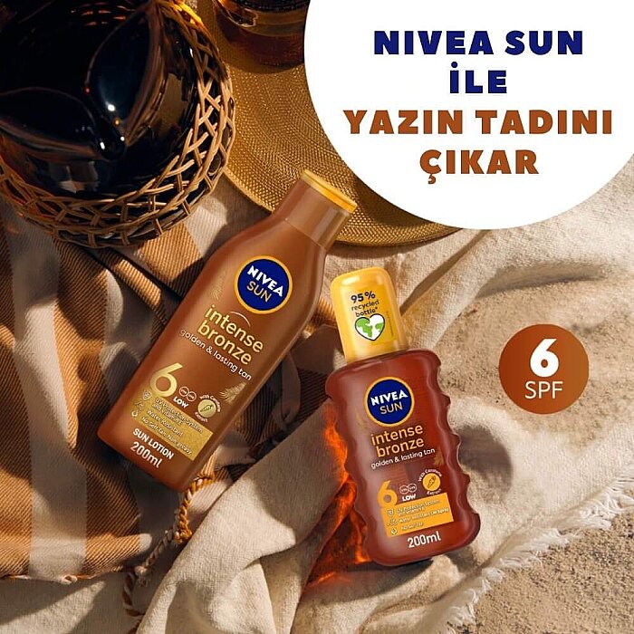 Nivea Sun Deep Tan Oil Spray SPF6 200 Ml - 3